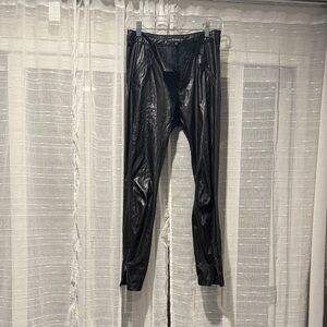 Guess Black Faux Leather Pants